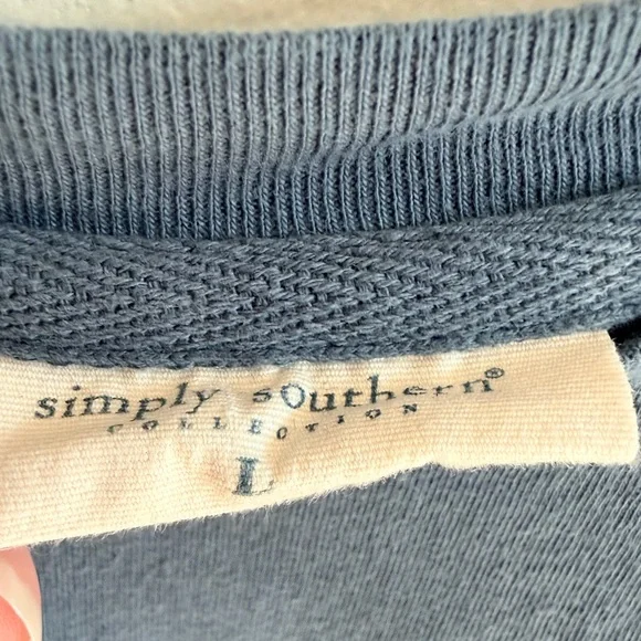 🩷 317 simply southern large long sleeve shirt dog doodle poodle bows euc - Picture 2 of 6